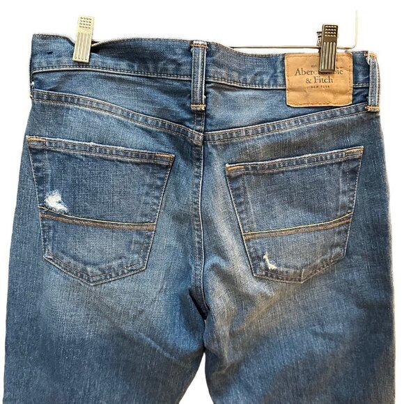 Abercrombie & Fitch A&F Classic Straight Distressed Denim Jeans Mens 28x30‎ - Picture 4 of 6